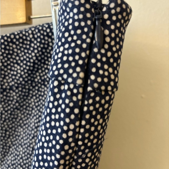 Talbots SZ 16 Chatham Ankle Pants Blue White Polka Dot - Picture 4 of 7